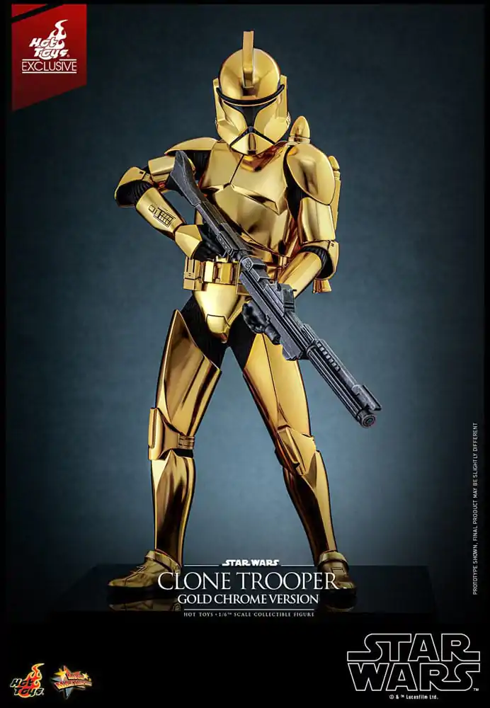 Star Wars Akčná Figúrka 1/6 Clone Trooper (Gold Chrome Version) Exclusive 30 cm produktová fotografia