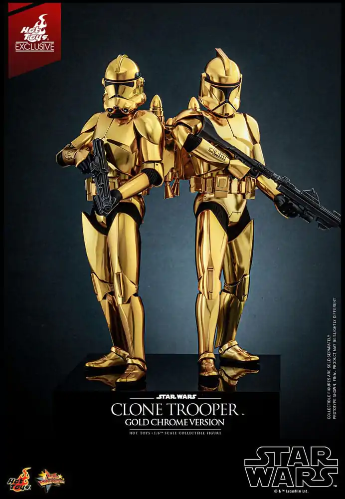 Star Wars Akčná Figúrka 1/6 Clone Trooper (Gold Chrome Version) Exclusive 30 cm produktová fotografia