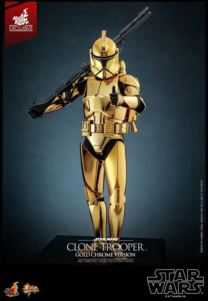 Star Wars Akčná Figúrka 1/6 Clone Trooper (Gold Chrome Version) Exclusive 30 cm produktová fotografia