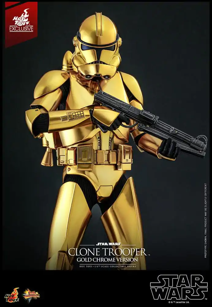 Star Wars Akčná Figúrka 1/6 Clone Trooper (Gold Chrome Version) Exclusive 30 cm produktová fotografia