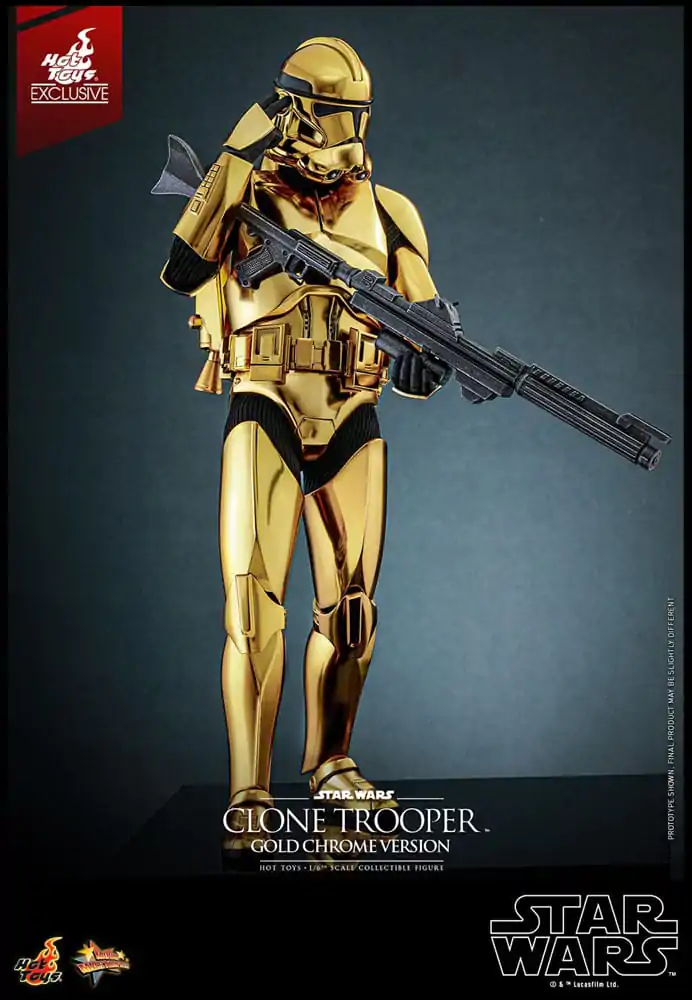 Star Wars Akčná Figúrka 1/6 Clone Trooper (Gold Chrome Version) Exclusive 30 cm produktová fotografia