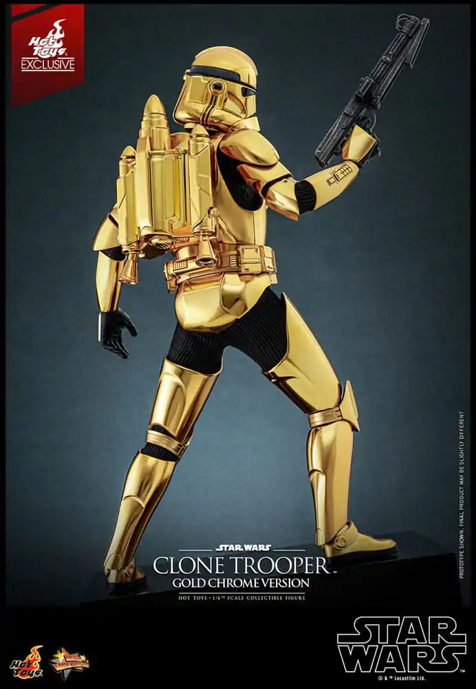 Star Wars Akčná Figúrka 1/6 Clone Trooper (Gold Chrome Version) Exclusive 30 cm produktová fotografia