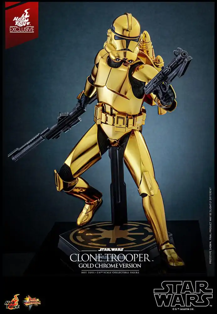 Star Wars Akčná Figúrka 1/6 Clone Trooper (Gold Chrome Version) Exclusive 30 cm produktová fotografia