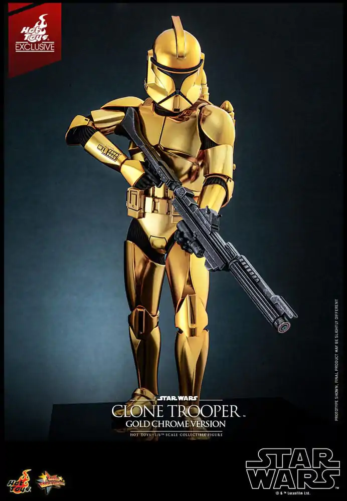 Star Wars Akčná Figúrka 1/6 Clone Trooper (Gold Chrome Version) Exclusive 30 cm produktová fotografia