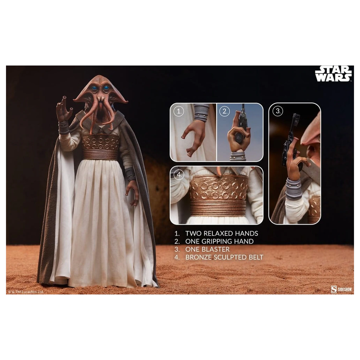 Star Wars akčná figúrka 1/6 Tessek 32 cm produktová fotografia
