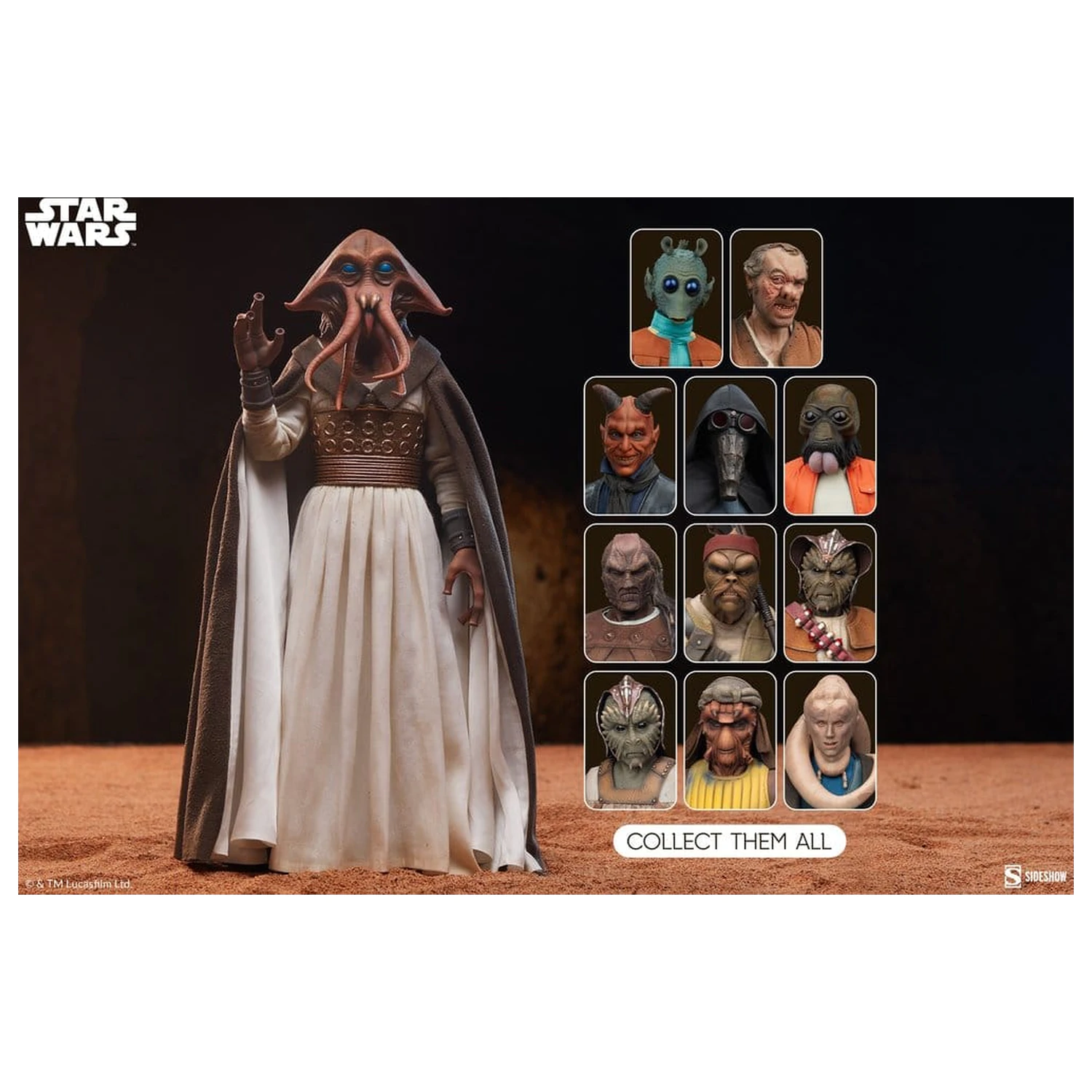 Star Wars akčná figúrka 1/6 Tessek 32 cm produktová fotografia