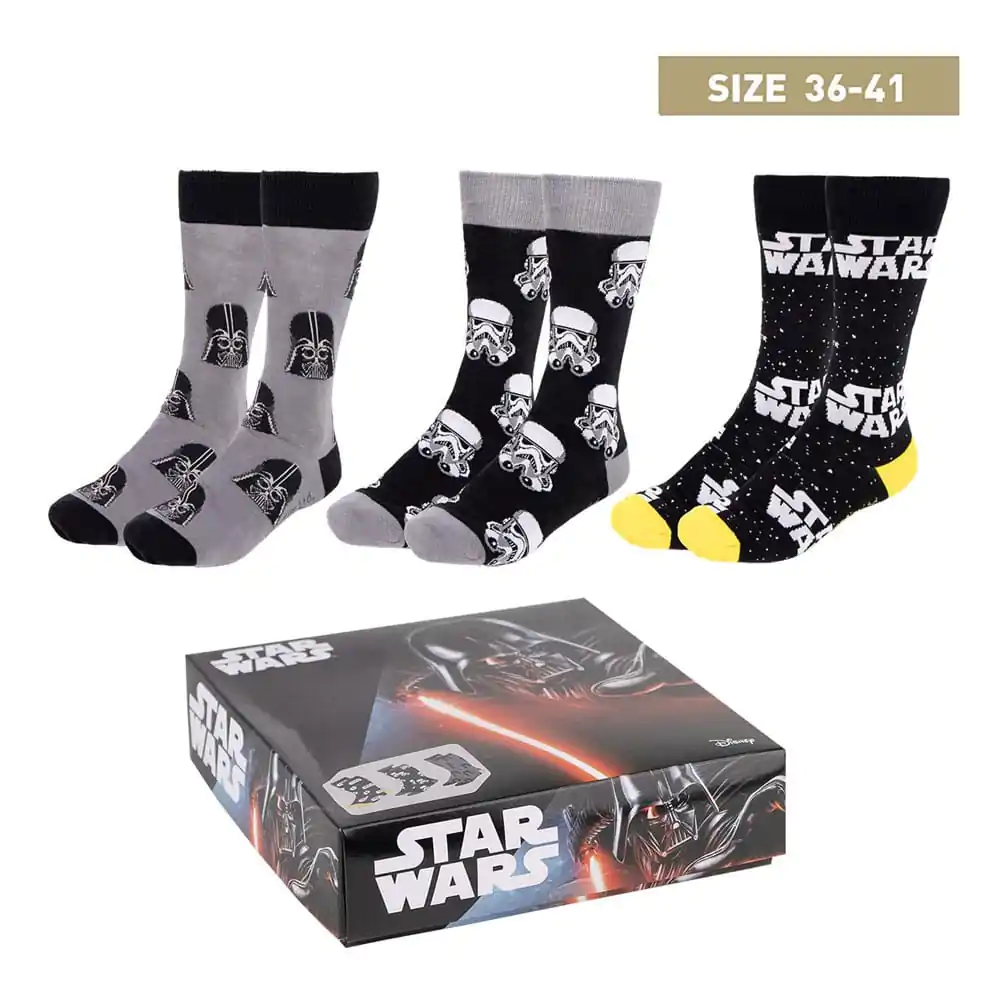 Star Wars Ponožky 3-balenie 35-41 produktová fotografia