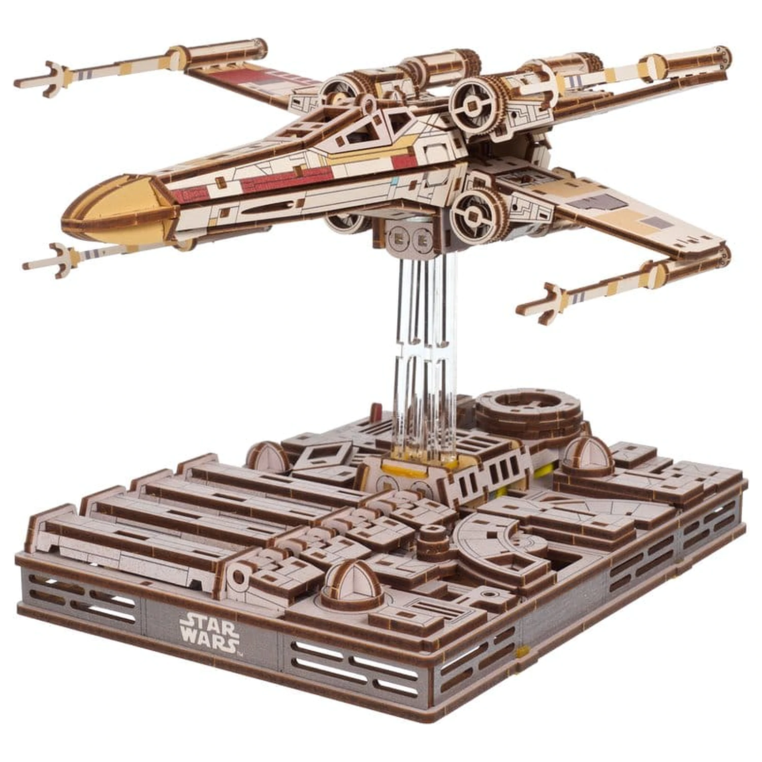 Star Wars 3D drevené puzzle Luke Skywalker's X-Wing Starfighter produktová fotografia