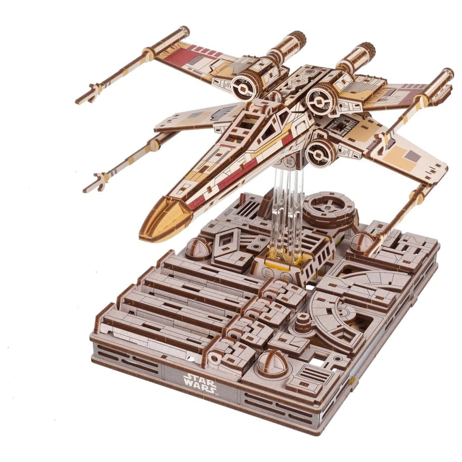 Star Wars 3D drevené puzzle Luke Skywalker's X-Wing Starfighter produktová fotografia