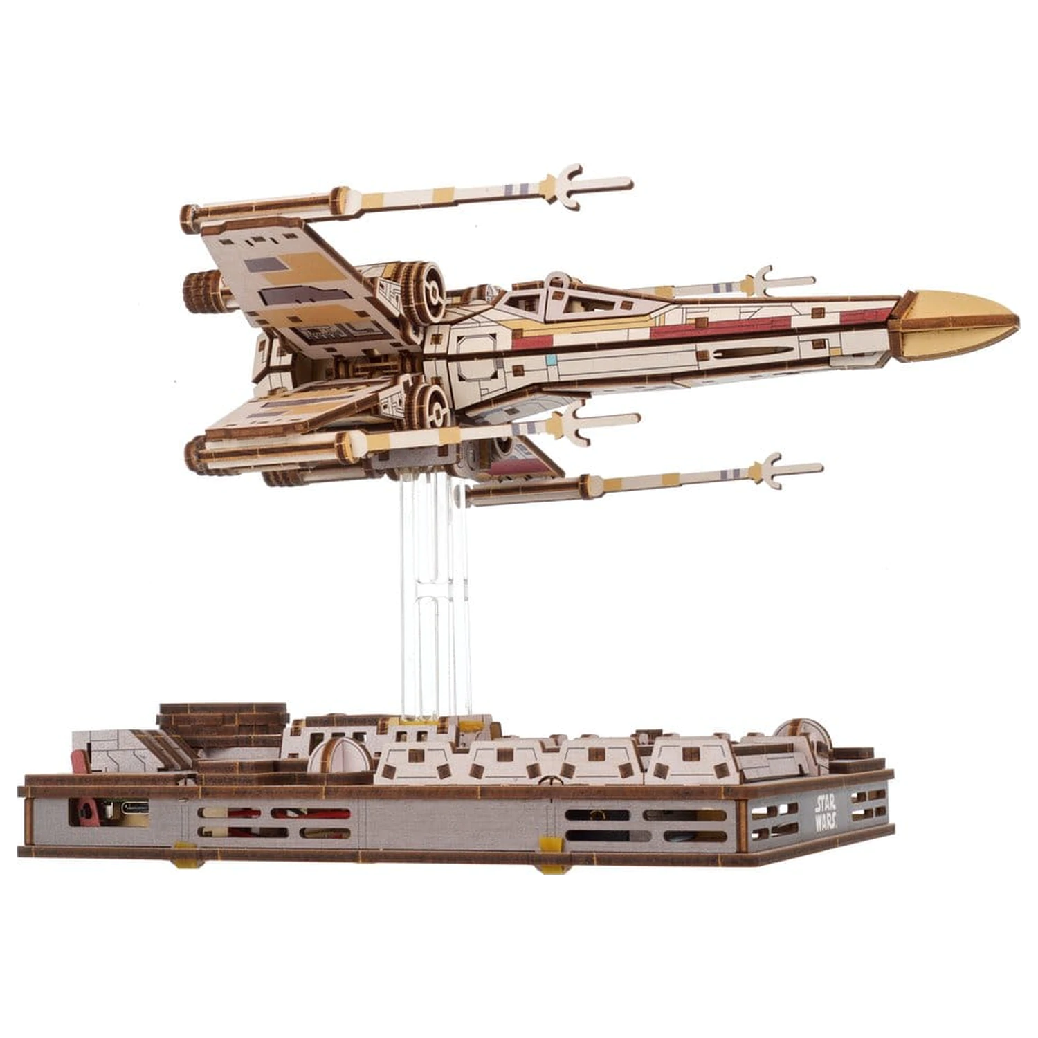 Star Wars 3D drevené puzzle Luke Skywalker's X-Wing Starfighter produktová fotografia