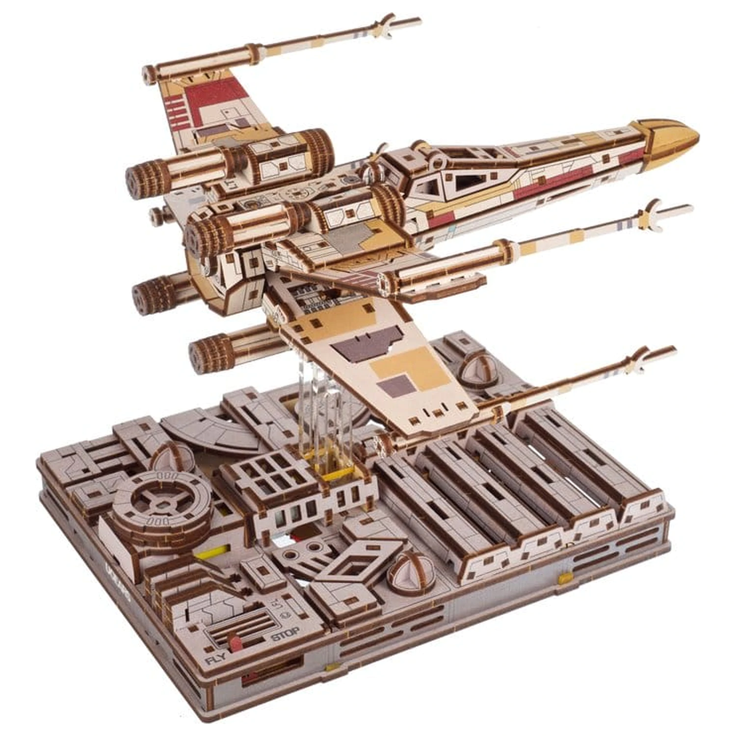 Star Wars 3D drevené puzzle Luke Skywalker's X-Wing Starfighter produktová fotografia