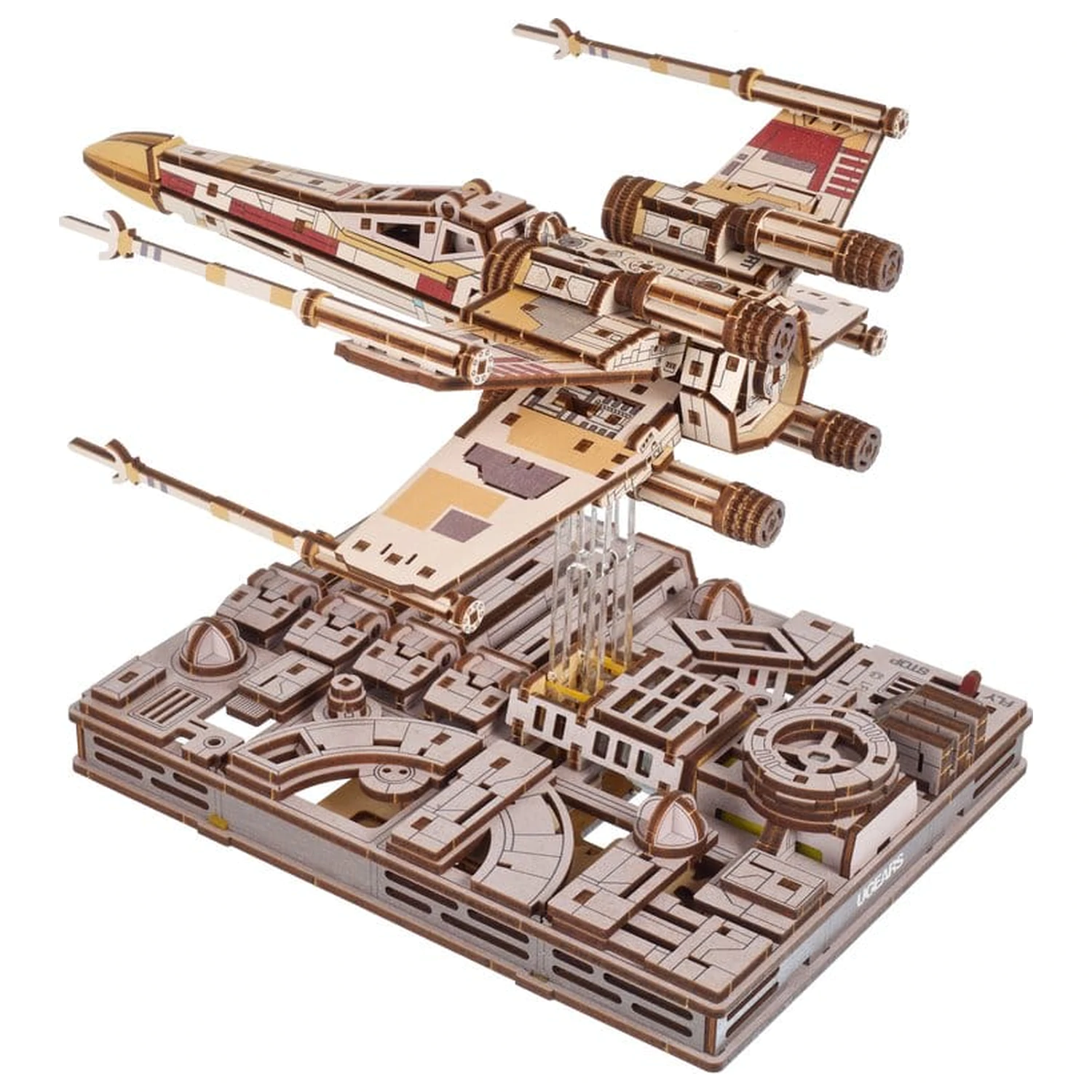 Star Wars 3D drevené puzzle Luke Skywalker's X-Wing Starfighter produktová fotografia