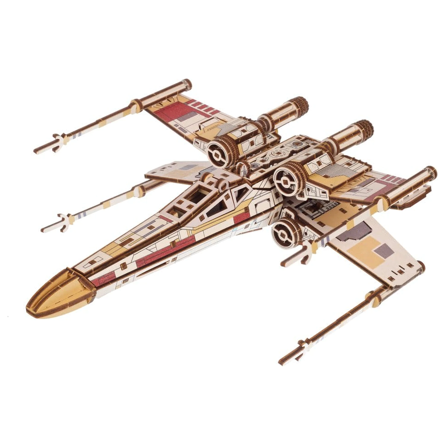 Star Wars 3D drevené puzzle Luke Skywalker's X-Wing Starfighter produktová fotografia
