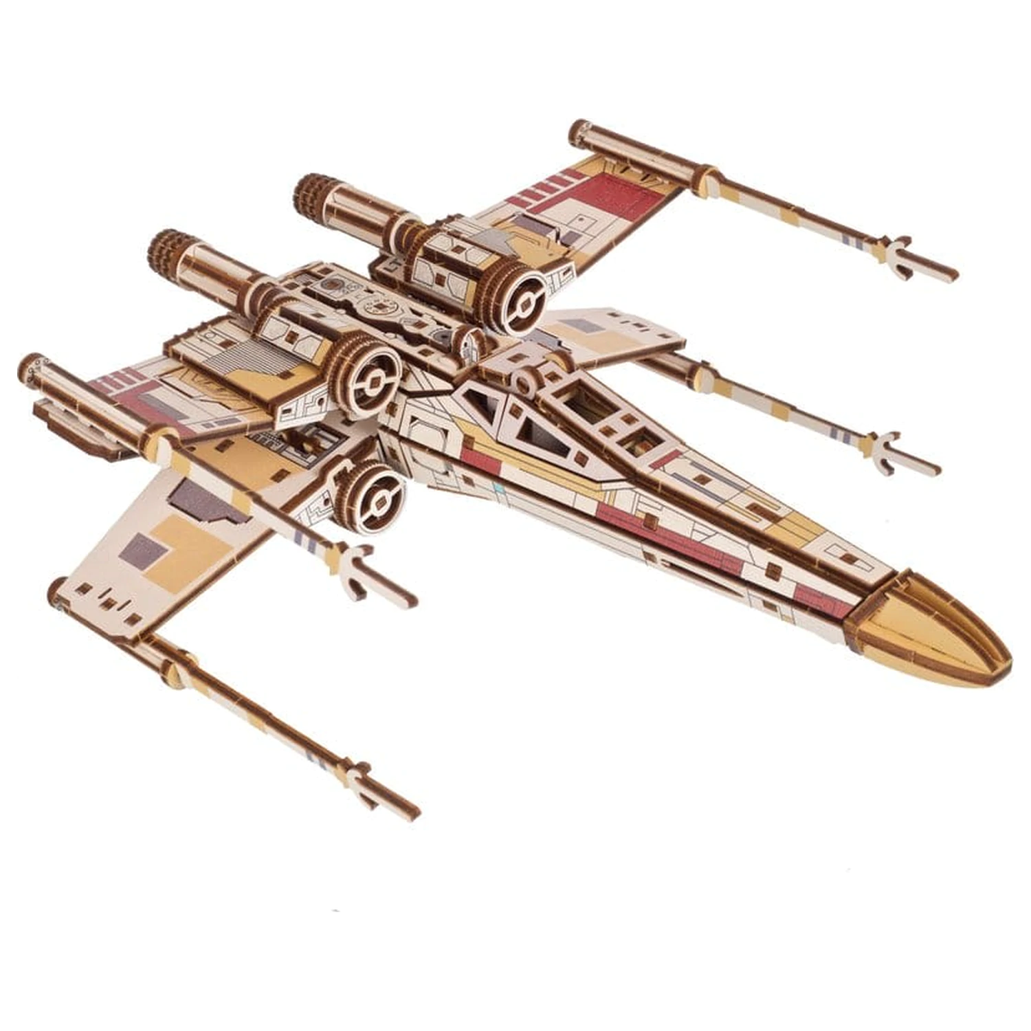 Star Wars 3D drevené puzzle Luke Skywalker's X-Wing Starfighter produktová fotografia