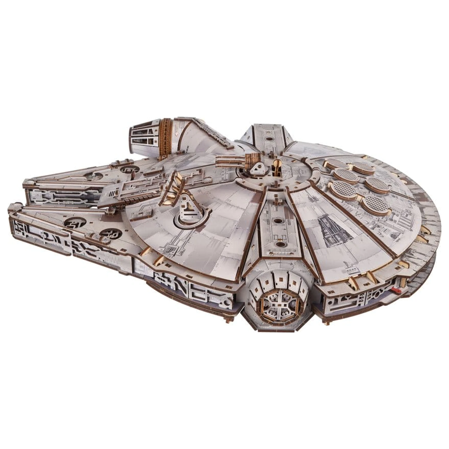 Star Wars 3D Drevené Puzzle Millennium Falcon produktová fotografia