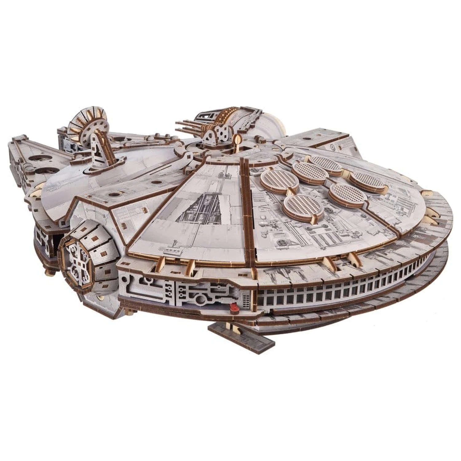 Star Wars 3D Drevené Puzzle Millennium Falcon produktová fotografia