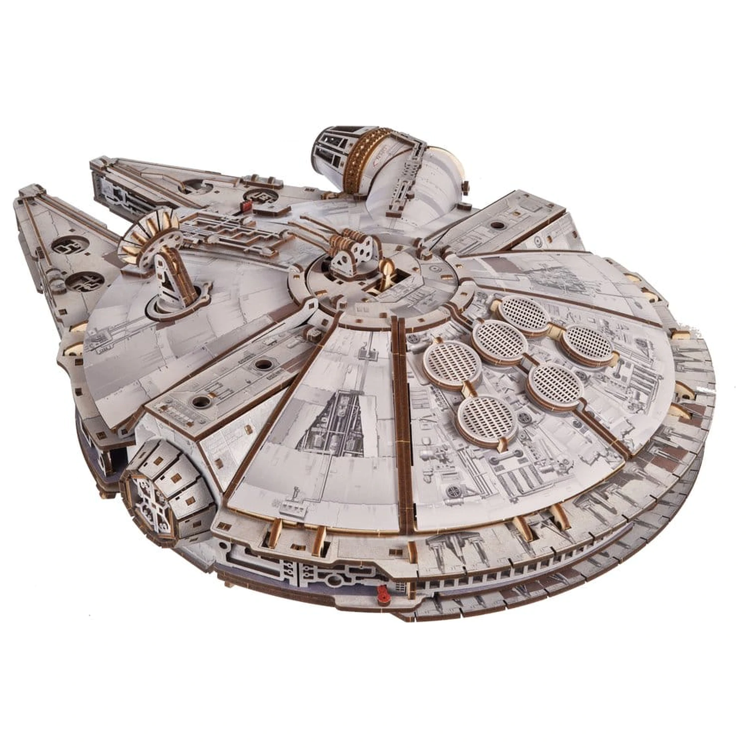 Star Wars 3D Drevené Puzzle Millennium Falcon produktová fotografia