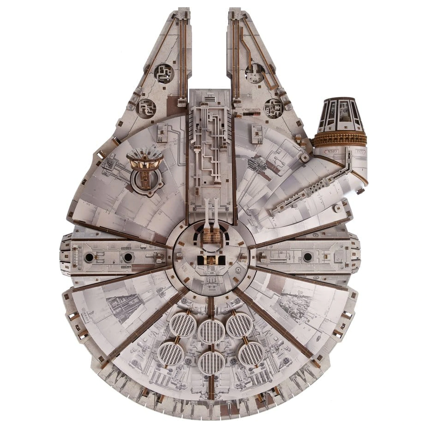Star Wars 3D Drevené Puzzle Millennium Falcon produktová fotografia