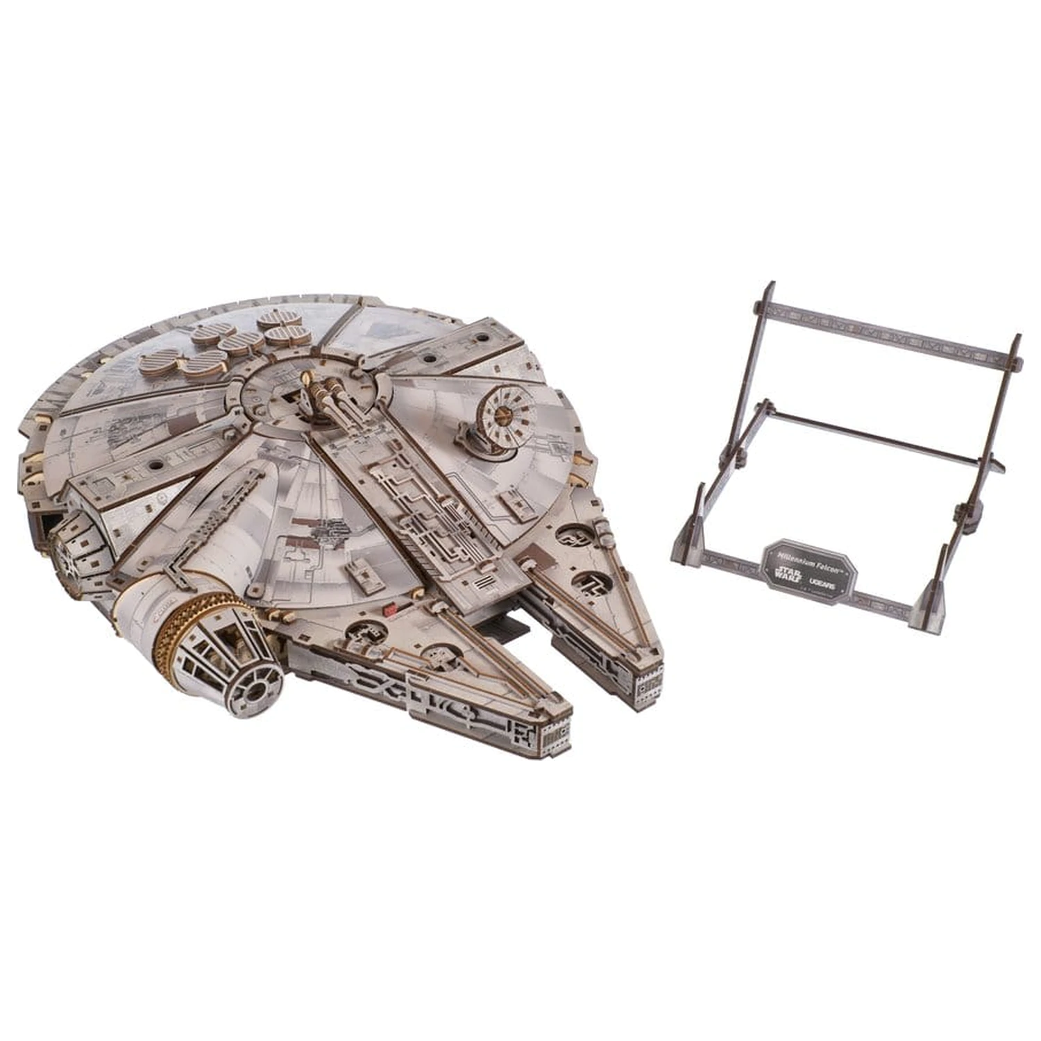 Star Wars 3D Drevené Puzzle Millennium Falcon produktová fotografia