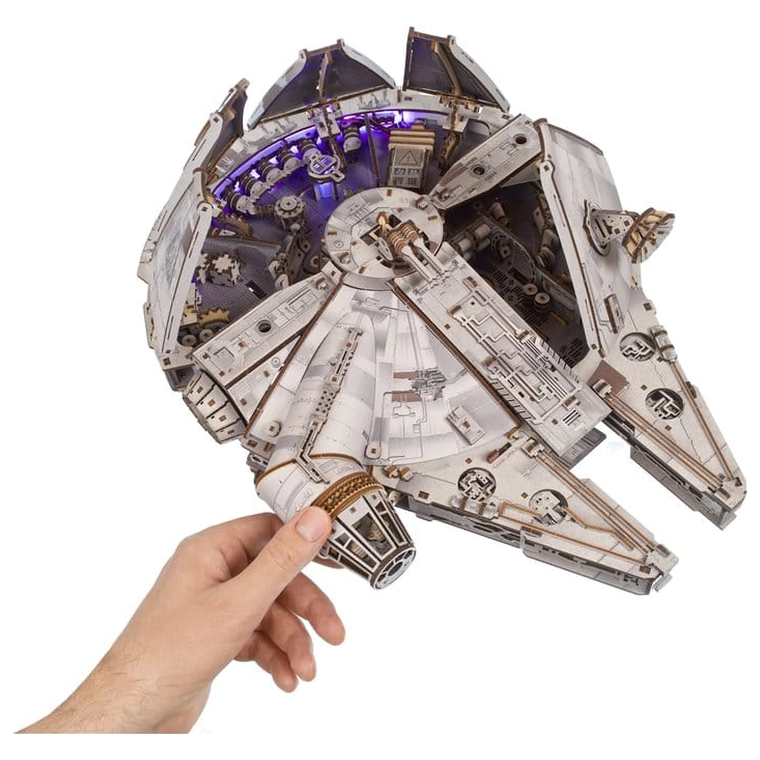 Star Wars 3D Drevené Puzzle Millennium Falcon produktová fotografia