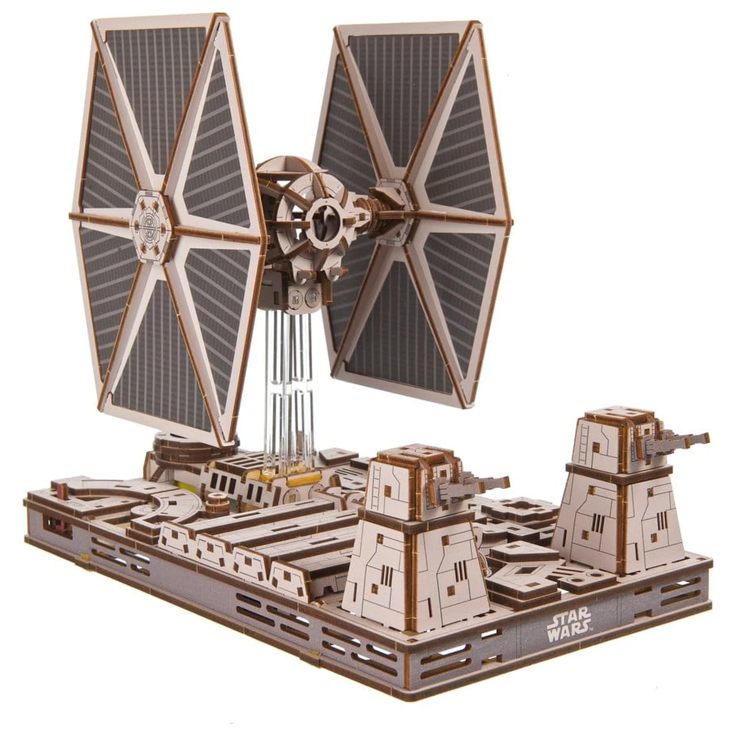 Star Wars 3D Drevené Puzzle TIE Fighter produktová fotografia