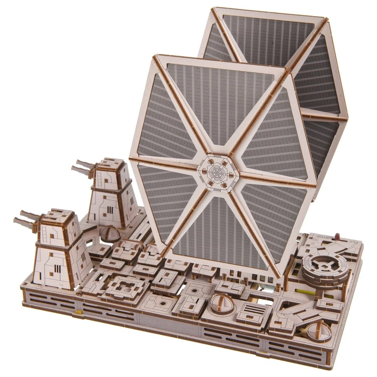 Star Wars 3D Drevené Puzzle TIE Fighter produktová fotografia
