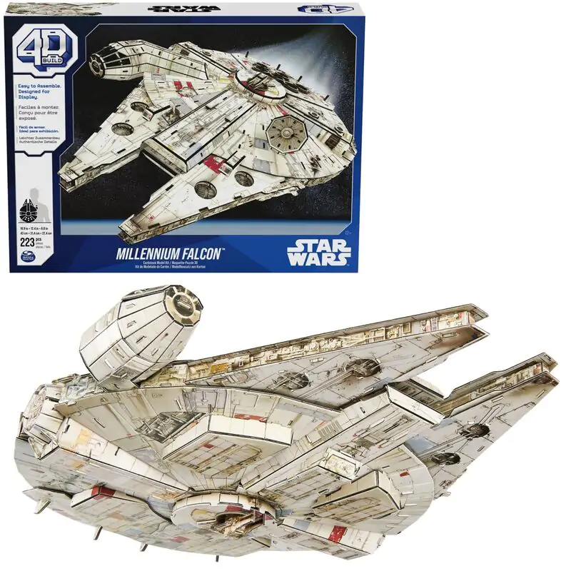 Star Wars: 4D Build - Millenium Falcon 3D puzzle stavebnica termékfotó