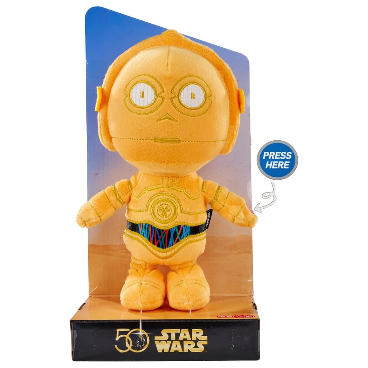 Star Wars 50. plyšová figúrka C-3PO 25 cm produktová fotografia
