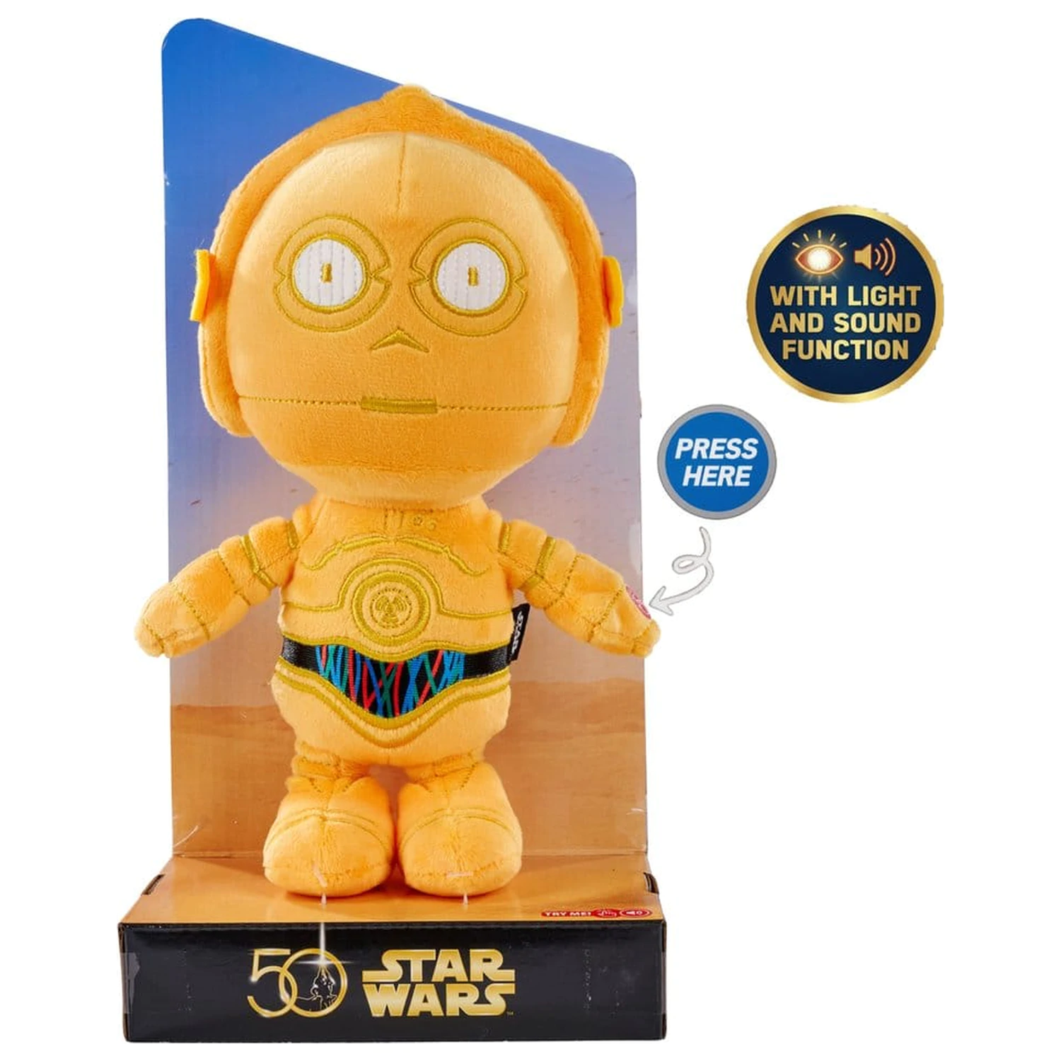 Star Wars 50. plyšová figúrka C-3PO 25 cm produktová fotografia