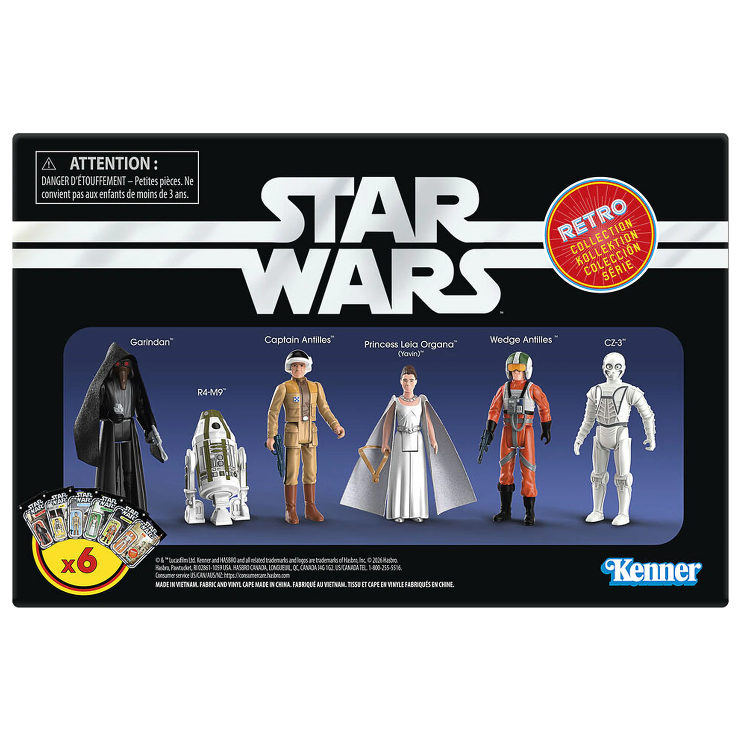 Star Wars: A New Hope Retro Collection súprava 6 figúrok 9,5 cm produktová fotografia