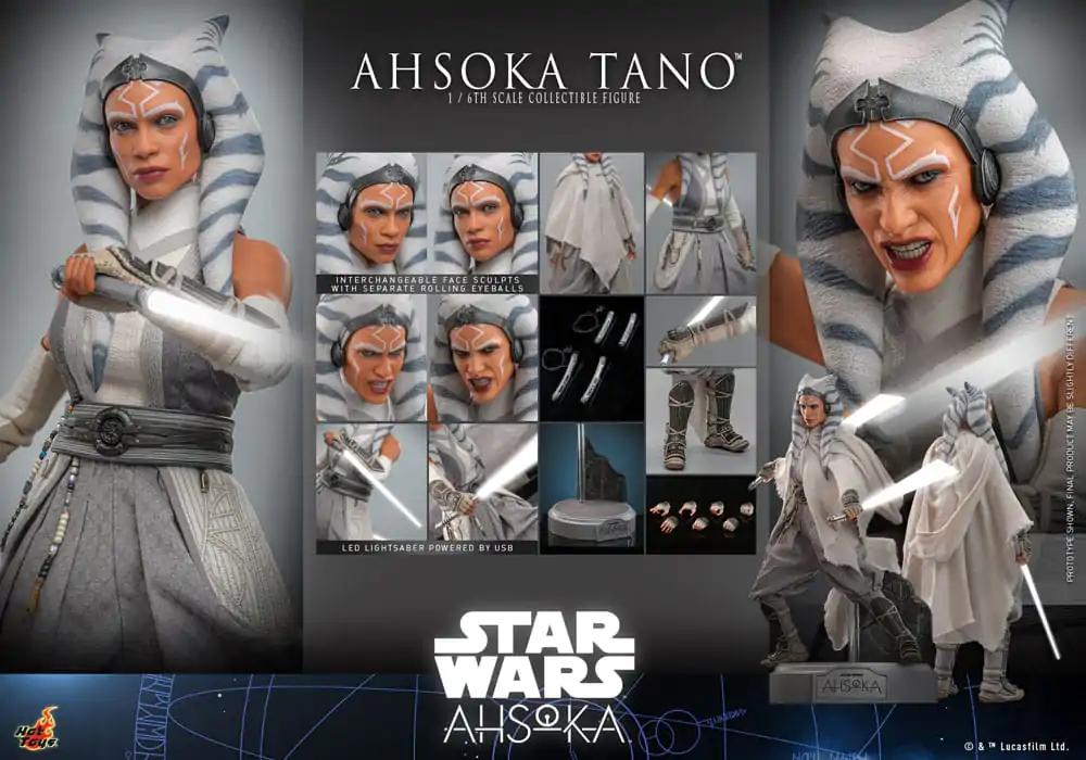 Star Wars: Ahsoka Akčná figúrka 1/6 Ahsoka Tano 28 cm produktová fotografia