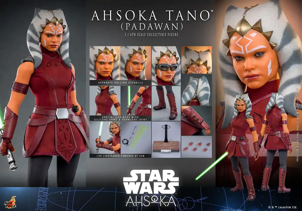 Star Wars: Ahsoka Akčná figúrka 1/6 Ahsoka Tano (Padawan) 27 cm produktová fotografia