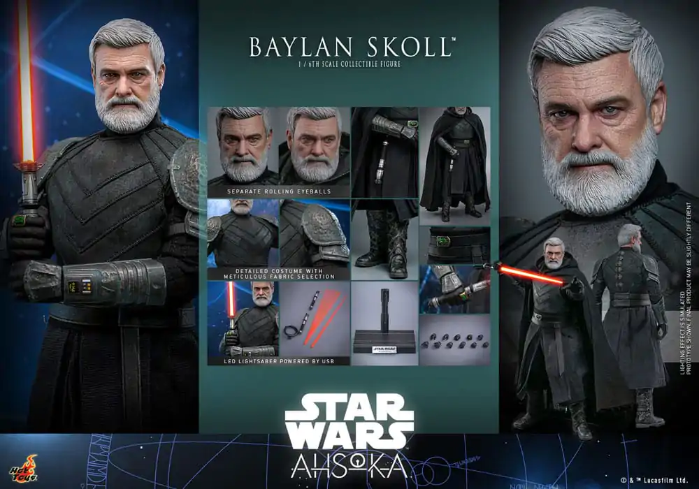 Star Wars: Ahsoka Akčná figúrka 1/6 Baylan Skoll 32 cm produktová fotografia