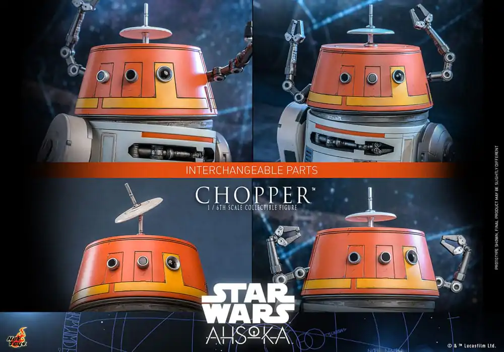 Star Wars: Ahsoka akčná figúrka 1/6 Chopper 18 cm termékfotó