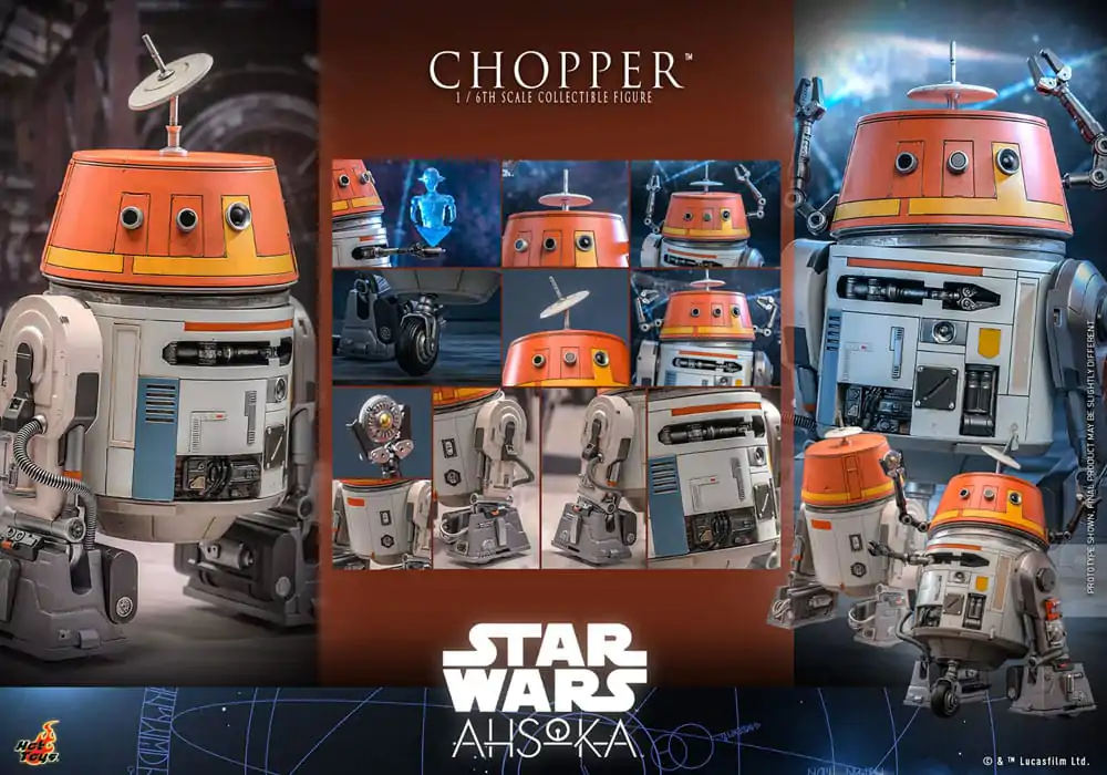 Star Wars: Ahsoka akčná figúrka 1/6 Chopper 18 cm termékfotó