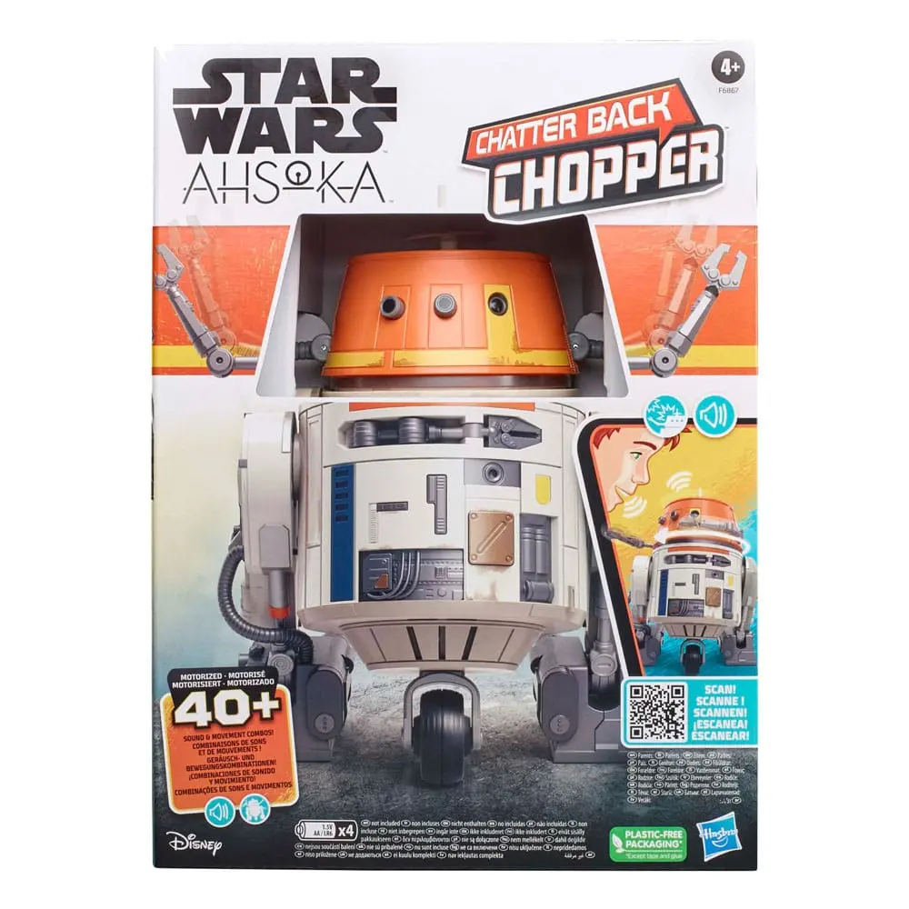 Star Wars: Ahsoka Elektronická animatronická figúrka Chatter Back Chopper 19 cm termékfotó