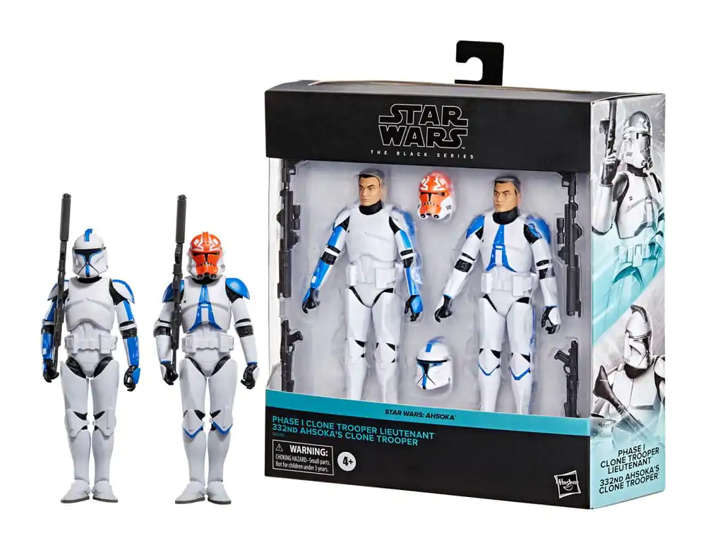 Star Wars: Ahsoka Black Series akčná figúrka 2-csomagú Phase I Clone Trooper Lieutenant & 332nd Ahsoka's Clone Trooper 15 cm termékfotó