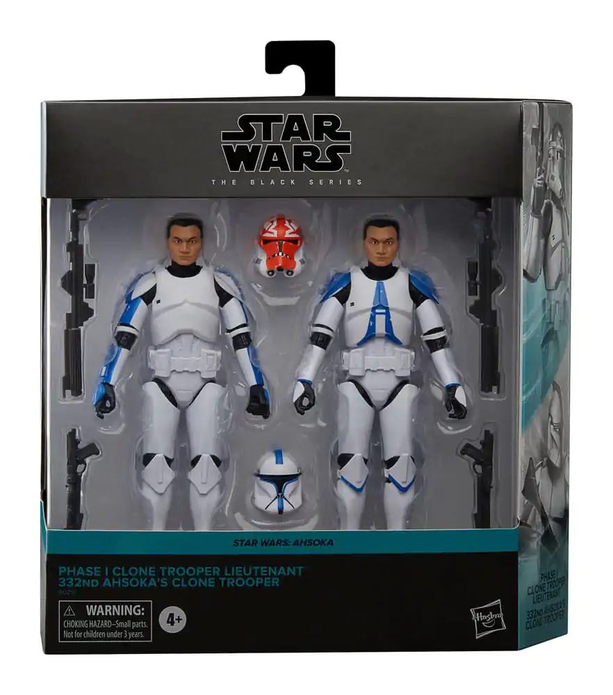 Star Wars: Ahsoka Black Series akčná figúrka 2-csomagú Phase I Clone Trooper Lieutenant & 332nd Ahsoka's Clone Trooper 15 cm termékfotó