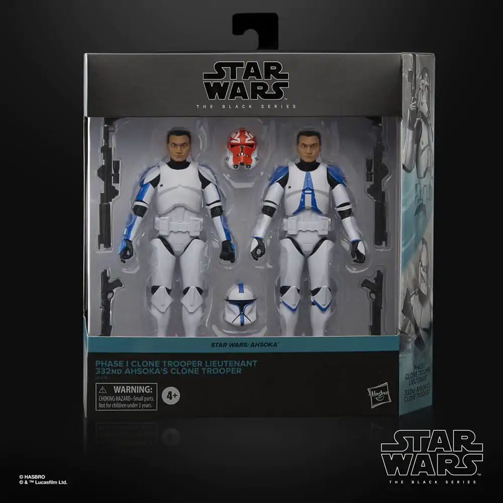 Star Wars: Ahsoka Black Series akčná figúrka 2-csomagú Phase I Clone Trooper Lieutenant & 332nd Ahsoka's Clone Trooper 15 cm termékfotó