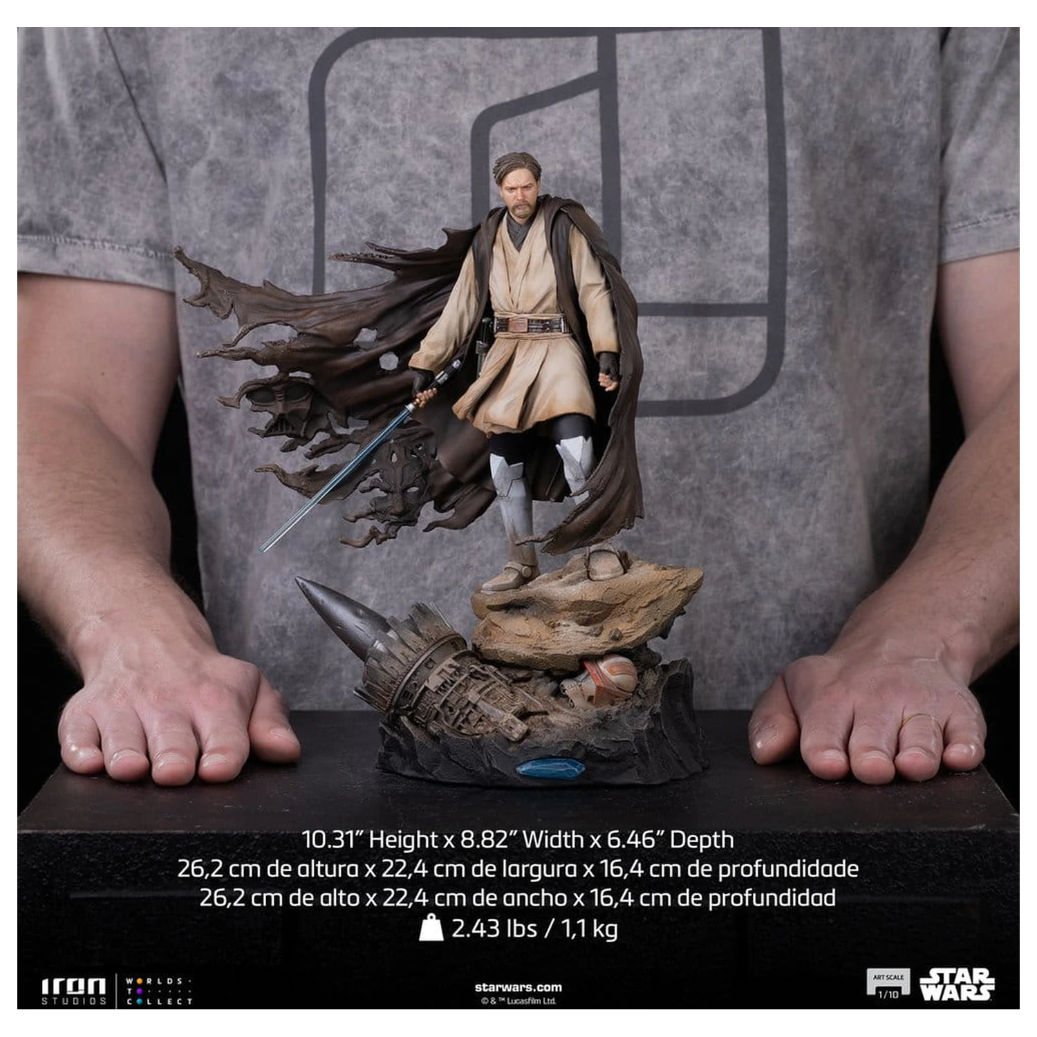 Star Wars Art Scale socha 1/10 Obi-Wan Signatures 26 cm produktová fotografia