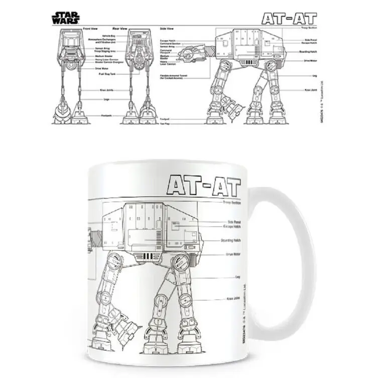 Star Wars AT-AT Sketch hrnček produktová fotografia