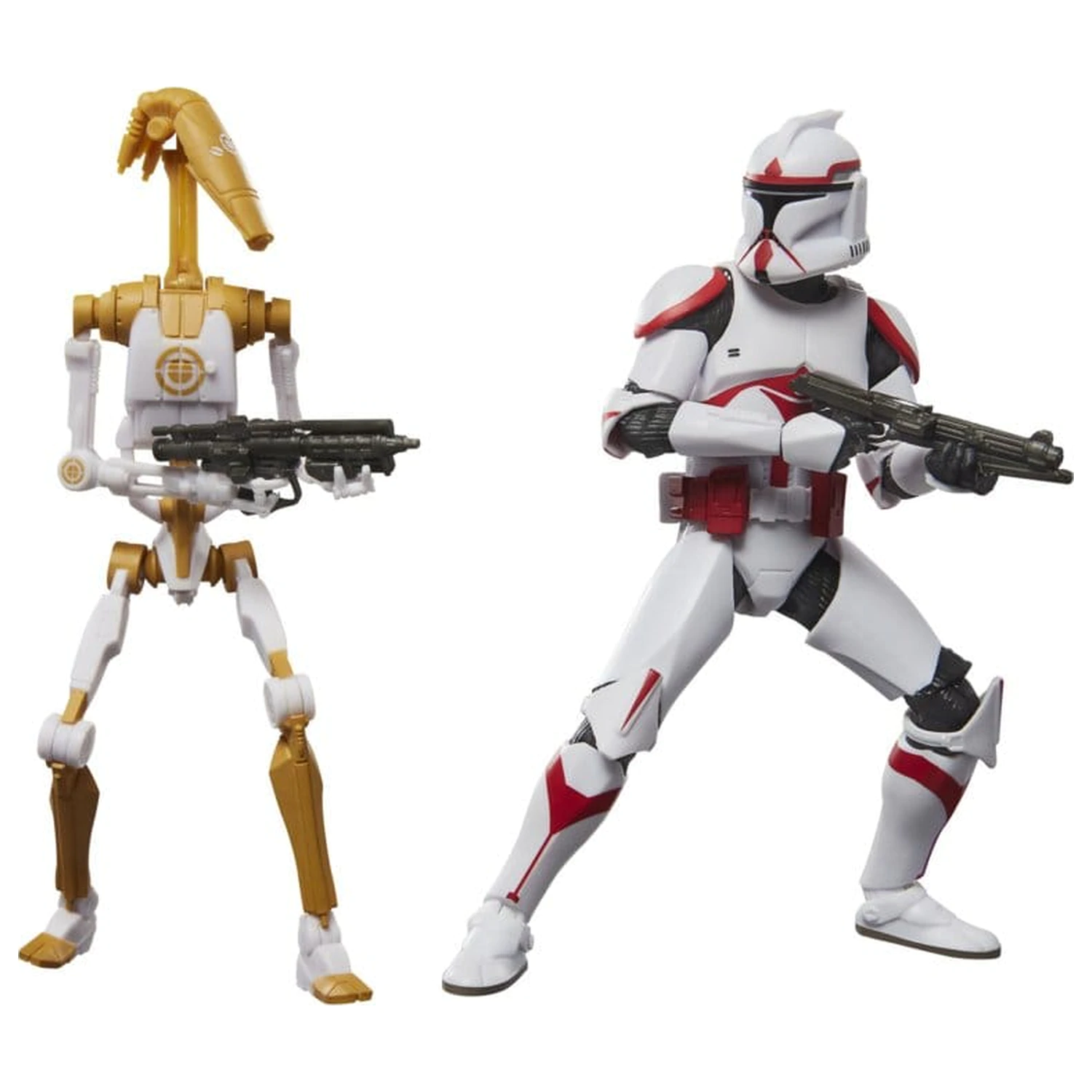 Star Wars: Battlefront II Black Series akčná figúrka 2-balenie Phase I Assault Trooper a Battle Droid Officer 15 cm produktová fotografia