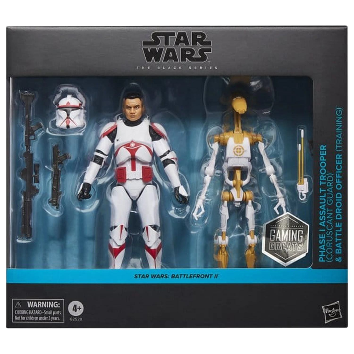 Star Wars: Battlefront II Black Series akčná figúrka 2-balenie Phase I Assault Trooper a Battle Droid Officer 15 cm produktová fotografia
