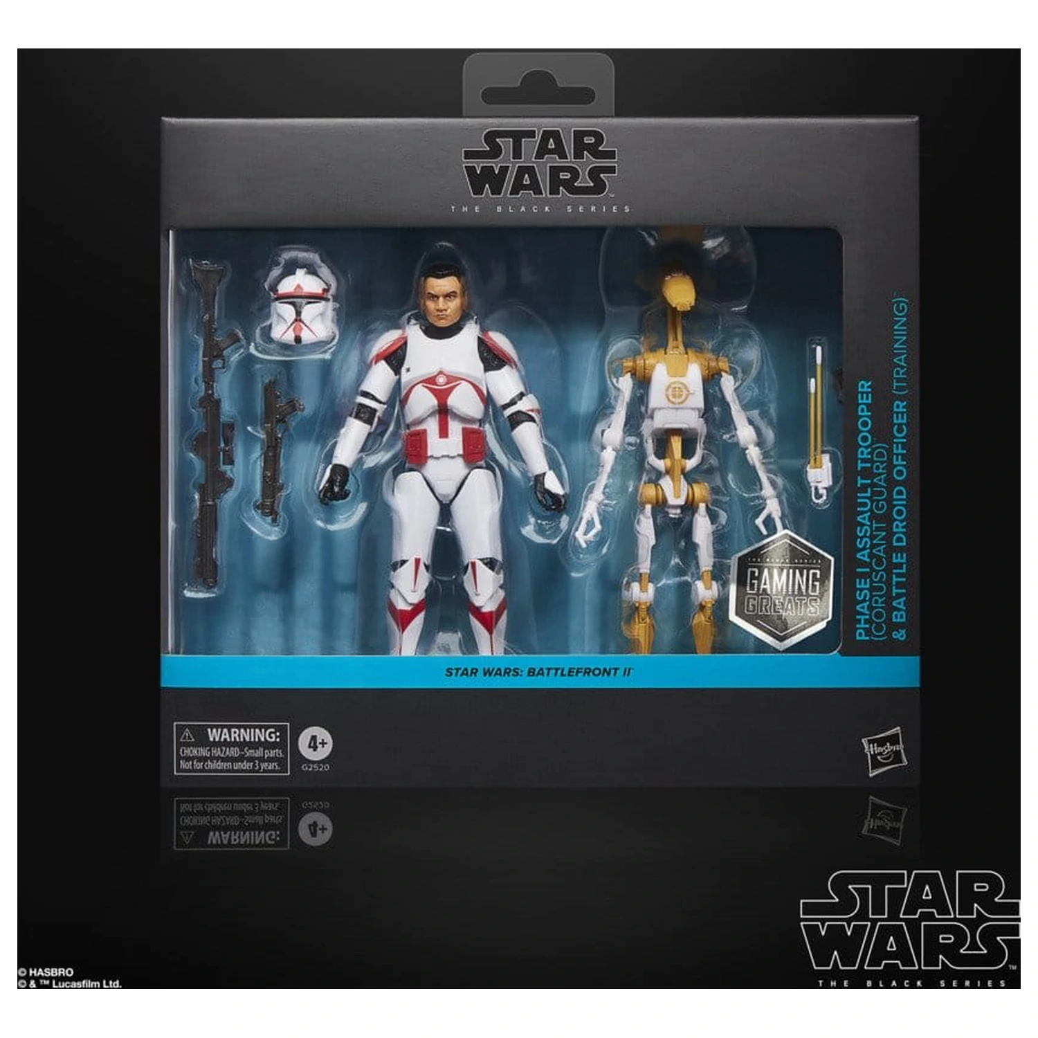 Star Wars: Battlefront II Black Series akčná figúrka 2-balenie Phase I Assault Trooper a Battle Droid Officer 15 cm produktová fotografia