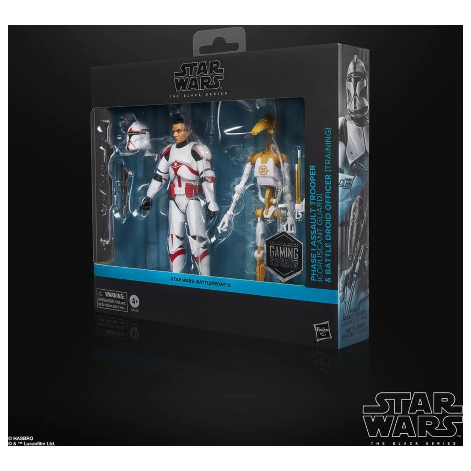 Star Wars: Battlefront II Black Series akčná figúrka 2-balenie Phase I Assault Trooper a Battle Droid Officer 15 cm produktová fotografia