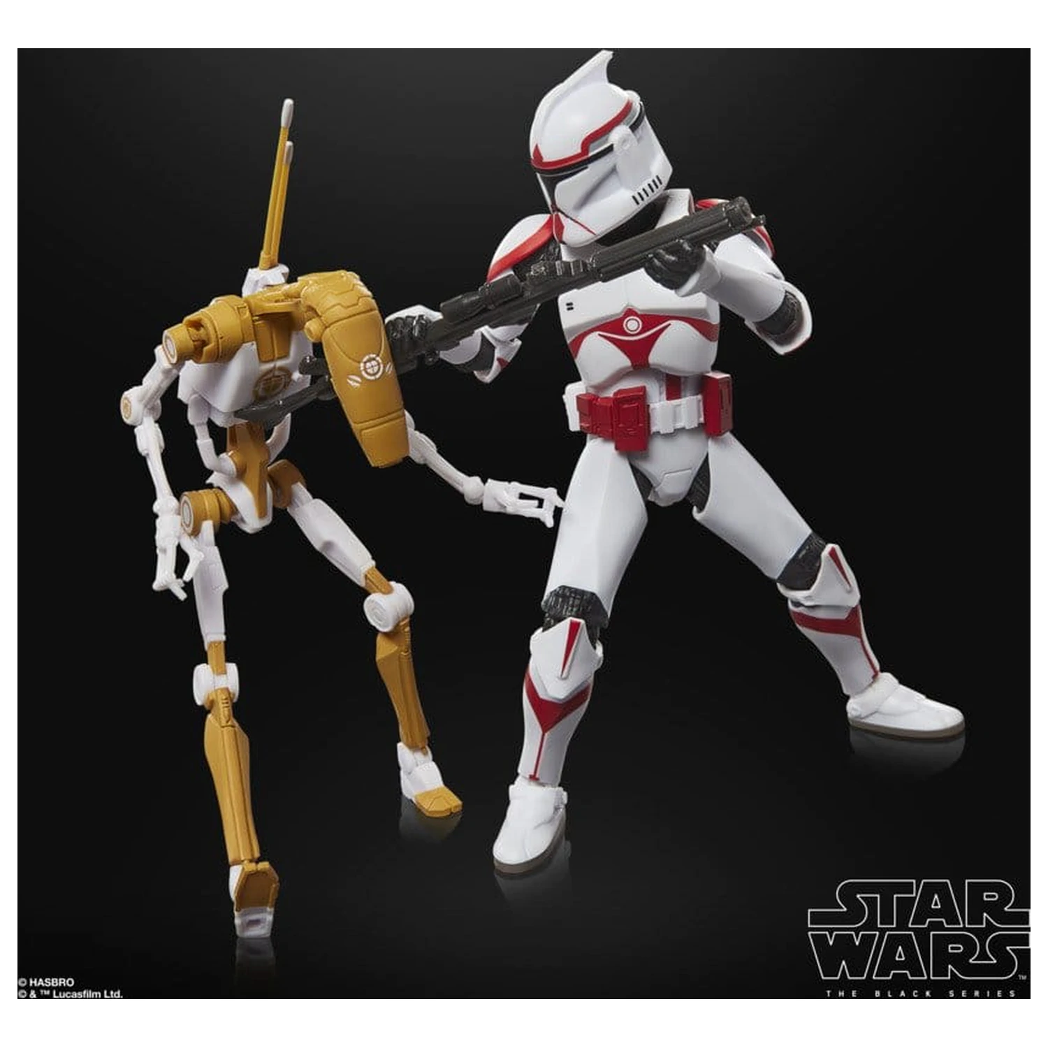Star Wars: Battlefront II Black Series akčná figúrka 2-balenie Phase I Assault Trooper a Battle Droid Officer 15 cm produktová fotografia