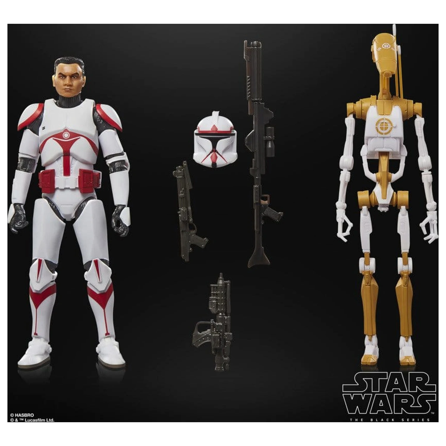 Star Wars: Battlefront II Black Series akčná figúrka 2-balenie Phase I Assault Trooper a Battle Droid Officer 15 cm produktová fotografia