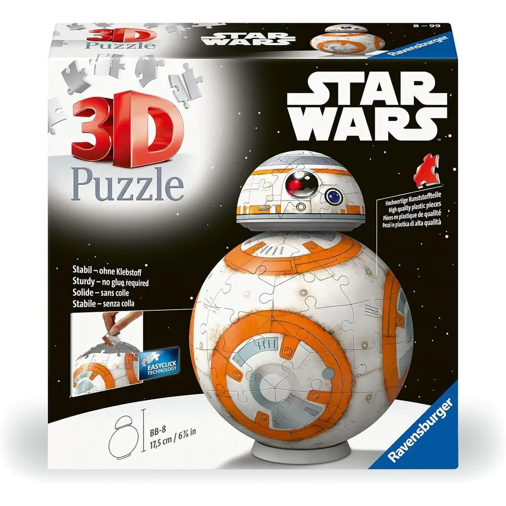 Star Wars 3D Puzzle BB-8 (99 dielikov) produktová fotografia