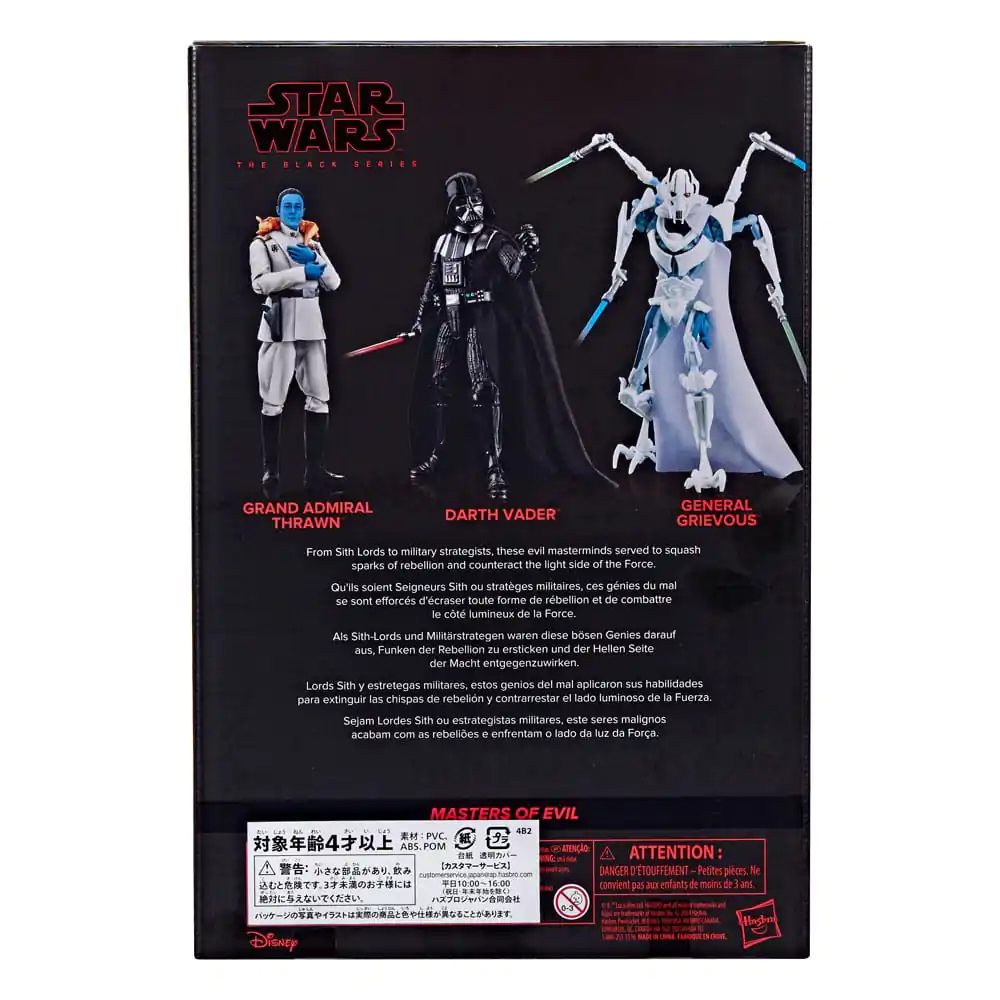 Star Wars Black Series Akčná Figúrka 3-balenie Masters of Evil 15 cm produktová fotografia