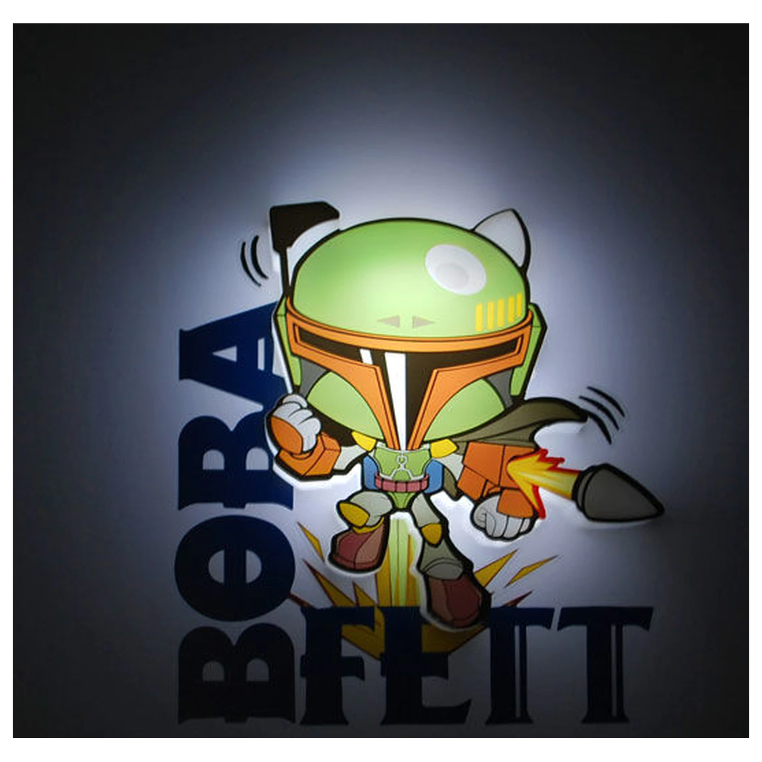 Star Wars Boba Fett 3D Light FX mini lampa produktová fotografia